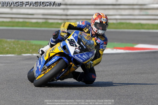 2008-05-11 Monza 0593 Superbike - Warm Up - Jakub Smrz - Ducati 1098 RS 08